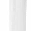 Sublimation Blanks : 20oz Straight Flat Edge Bottom Tumbler (White & Silver)