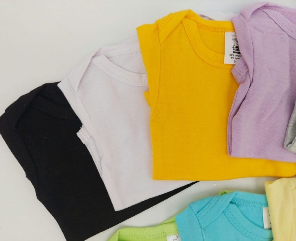 Sublimation Blanks : Short Sleeved Babygrow/Body Vest