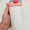 12OZKIDS_PURPLEPINK Sublimation Blanks : 12oz (354mls) Kids 2-Toned Colour Lids Straight Tumbler