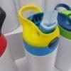 12ozColouredLid_KidsTumblers Sublimation Blanks : 12oz (354mls) Kids 2-Toned Colour Lids Straight Tumbler