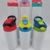 12ozColouredLid_KidsTumblers3 Sublimation Blanks : 12oz (354mls) Kids 2-Toned Colour Lids Straight Tumbler