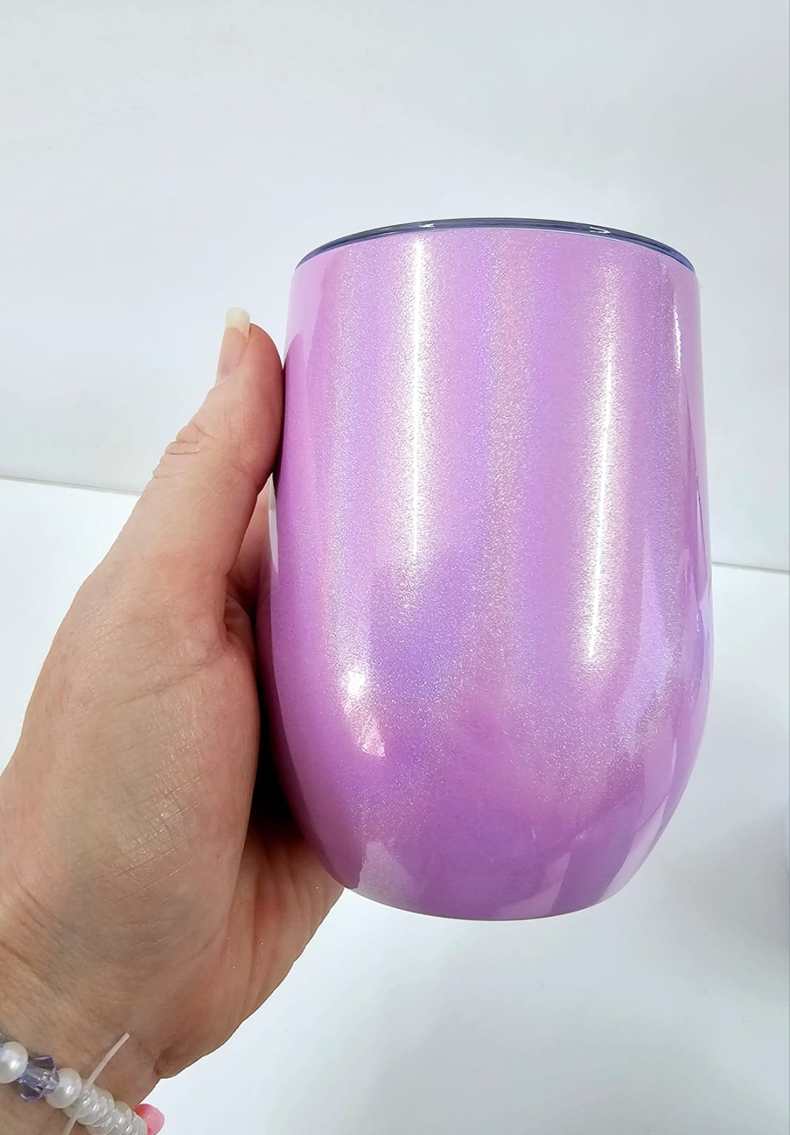 Sublimation Blanks : 12oz Wine Shimmer Tumblers