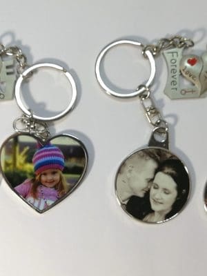 Sublimation Blanks : Double Magnet Keyring Set