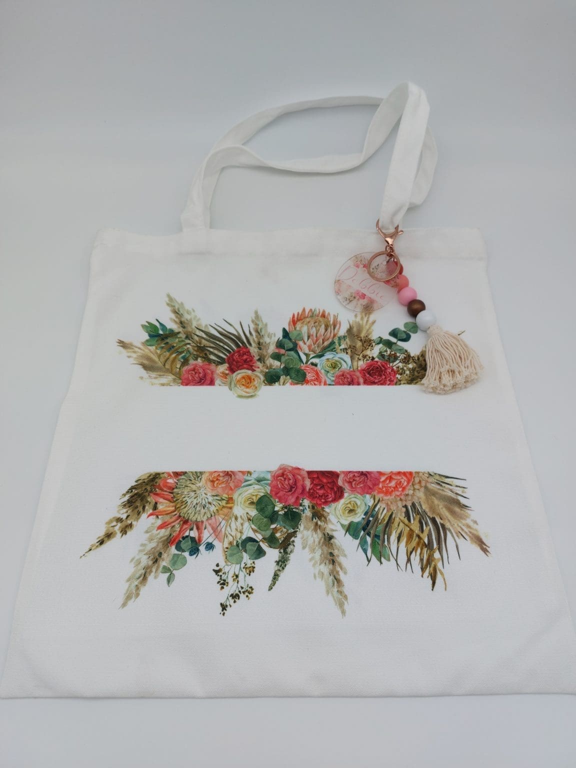 Keychain Accessories : Boho Geometric Long Tassel Rose Gold Keyrings