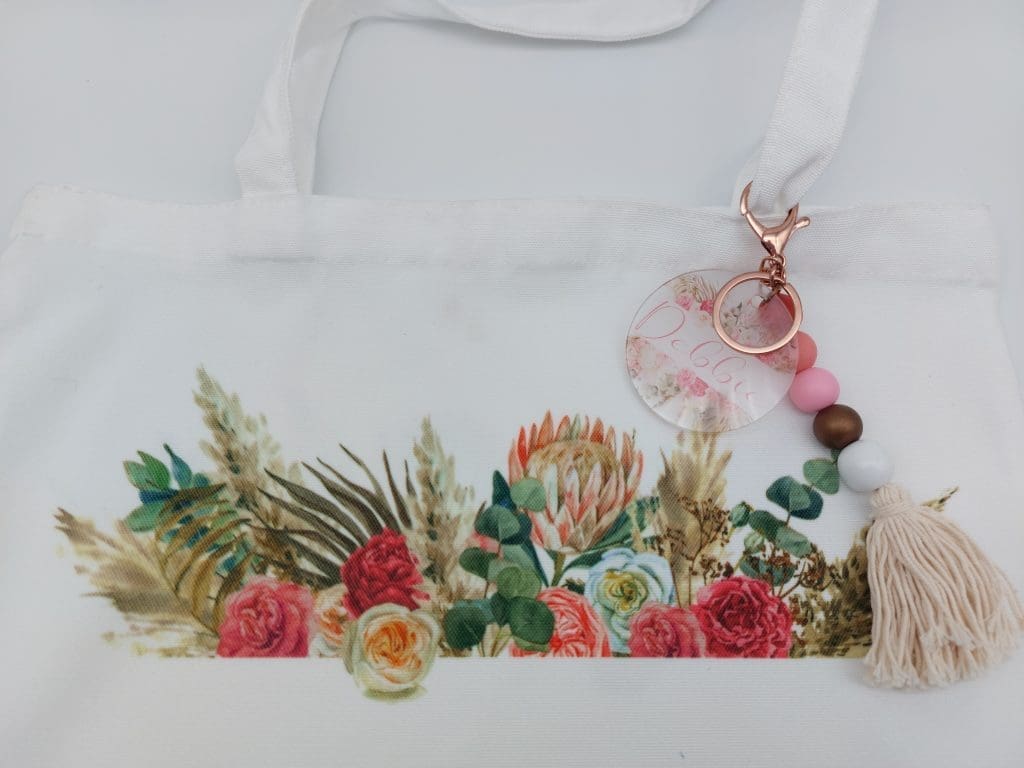 Keychain Accessories : Boho Geometric Long Tassel Rose Gold Keyrings