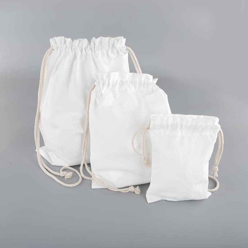Sublimation Blanks : Canvas Drawstring Bags