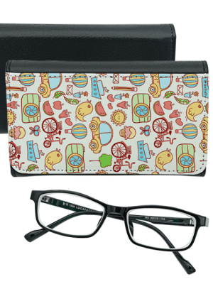 Sublimation Blanks : Glasses PU Leather Case & Cleaning Cloth