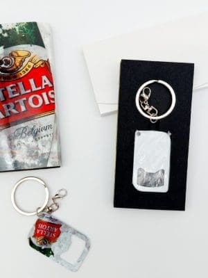 Sublimation Blanks : Metal Bottle Opener Keychain & Box for Sublimation
