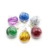 Christmas Sublimation : 8cm Transparent Tinsel Baubles