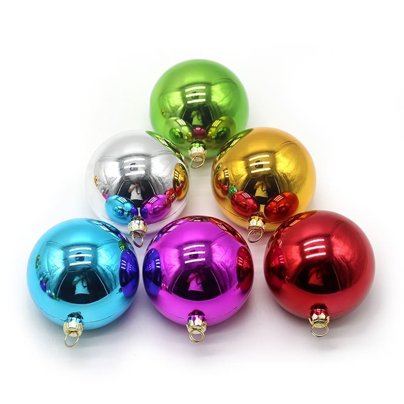 Christmas Sublimation : 8cm Glossy Solid Baubles