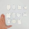 Sublimation Blanks : Various Shaped MDF Keyrings (end of range)