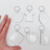 Sublimation Blanks : Various Shaped MDF Keyrings (end of range)