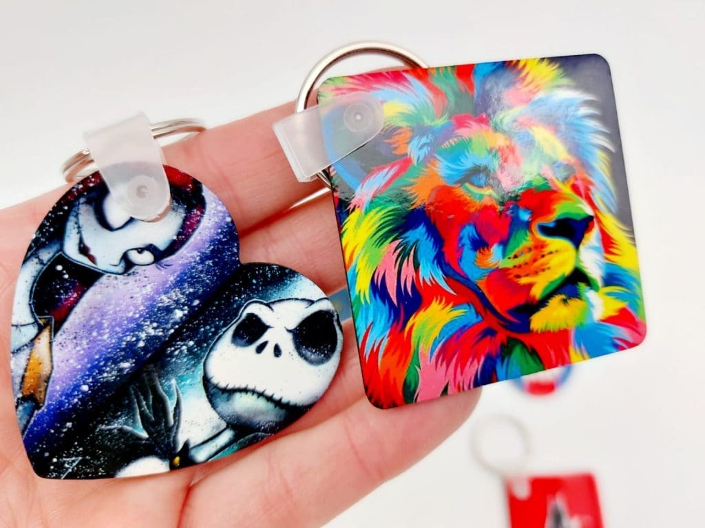 Sublimation Blanks : Various Shaped MDF Keyrings (end of range)