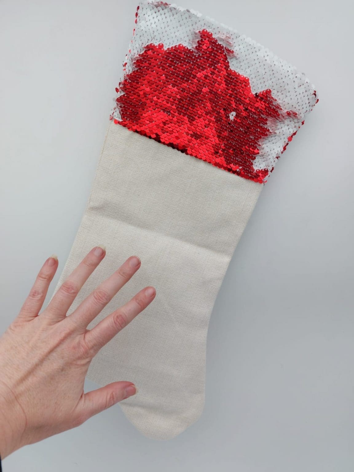 Christmas Blanks : Sequins Top Stockings