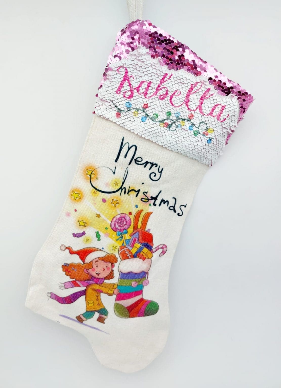 Christmas Blanks : Sequins Top Stockings