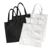 Sublimation Blanks : Canvas Tote Bag (Black & White)