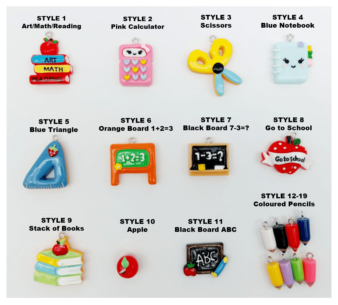 Keychain Accessories : Teacher School Charms
