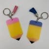 Keychains : Yellow Pencil Acrylic