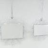 Metal Insert Ornaments : Rectangle Snowflake Inserts