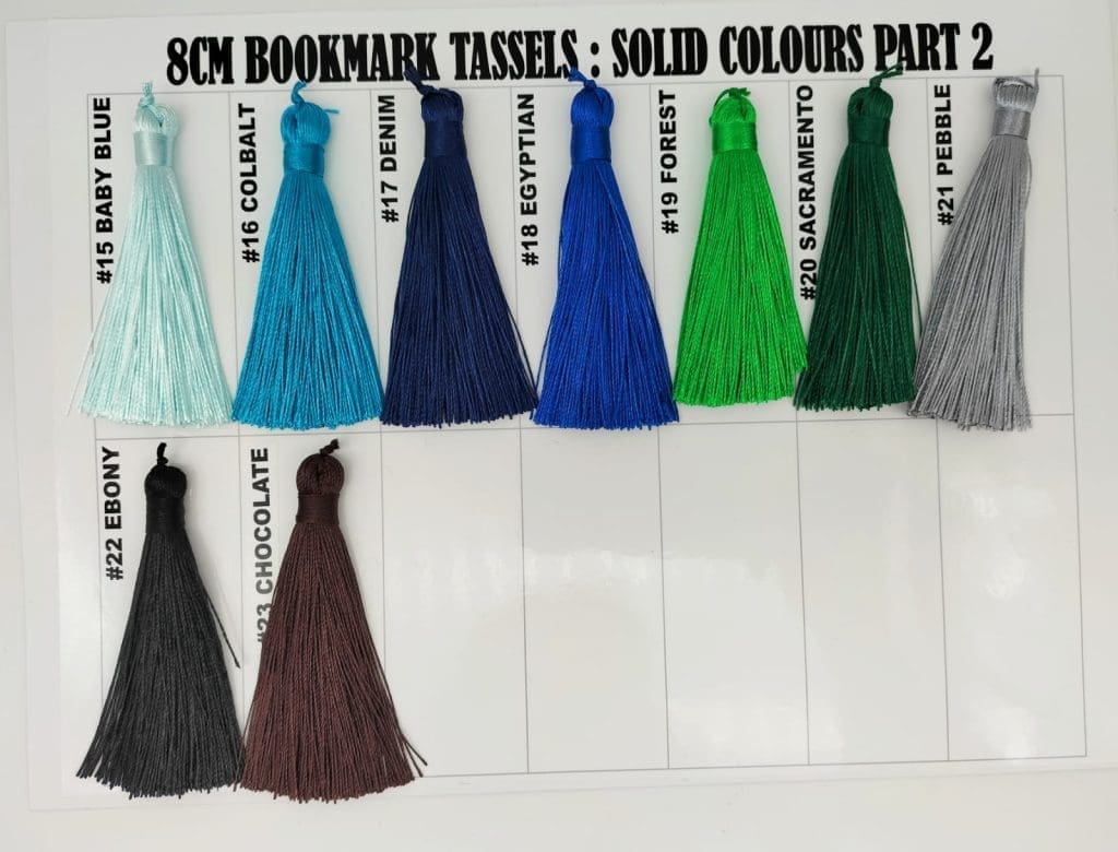 Sublimation Blanks : Solid Colour Bookmark Tassels