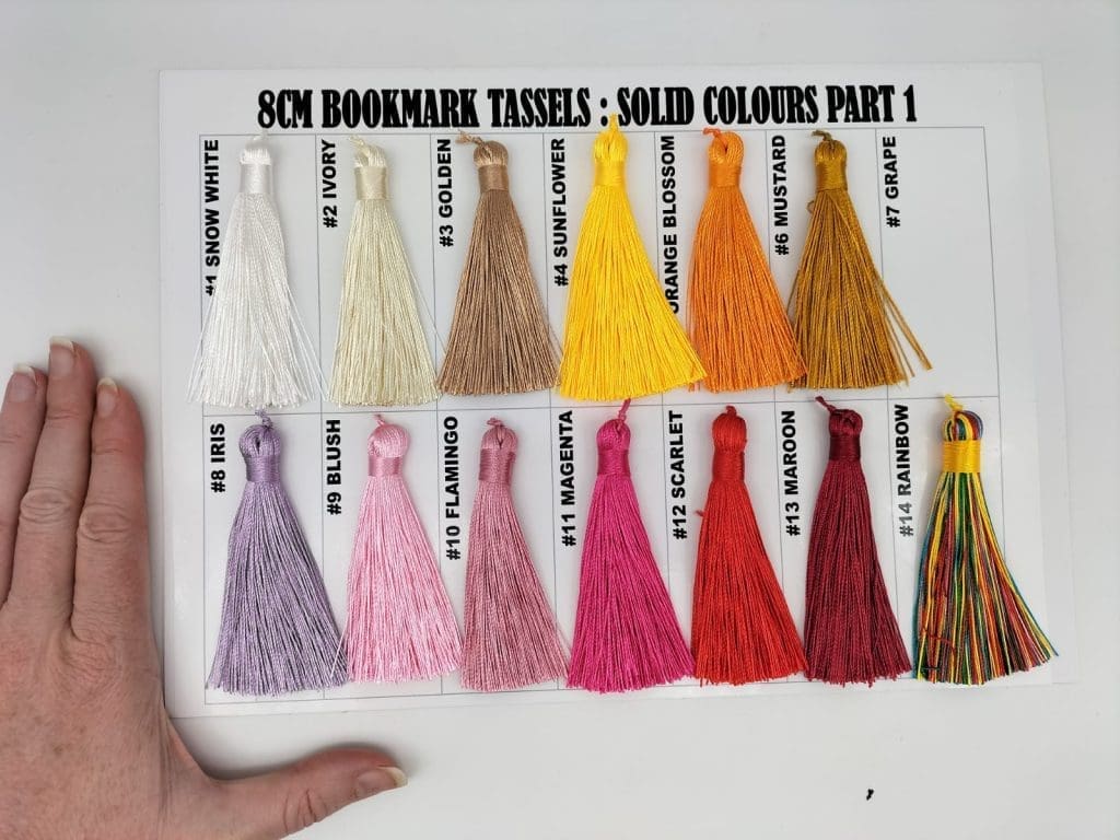 Sublimation Blanks : Solid Colour Bookmark Tassels