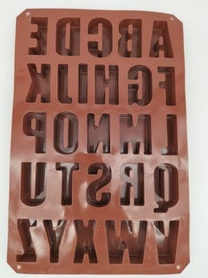 Silicone Moulds : Chunky Alpha Mould (CODE CHUNK_1)