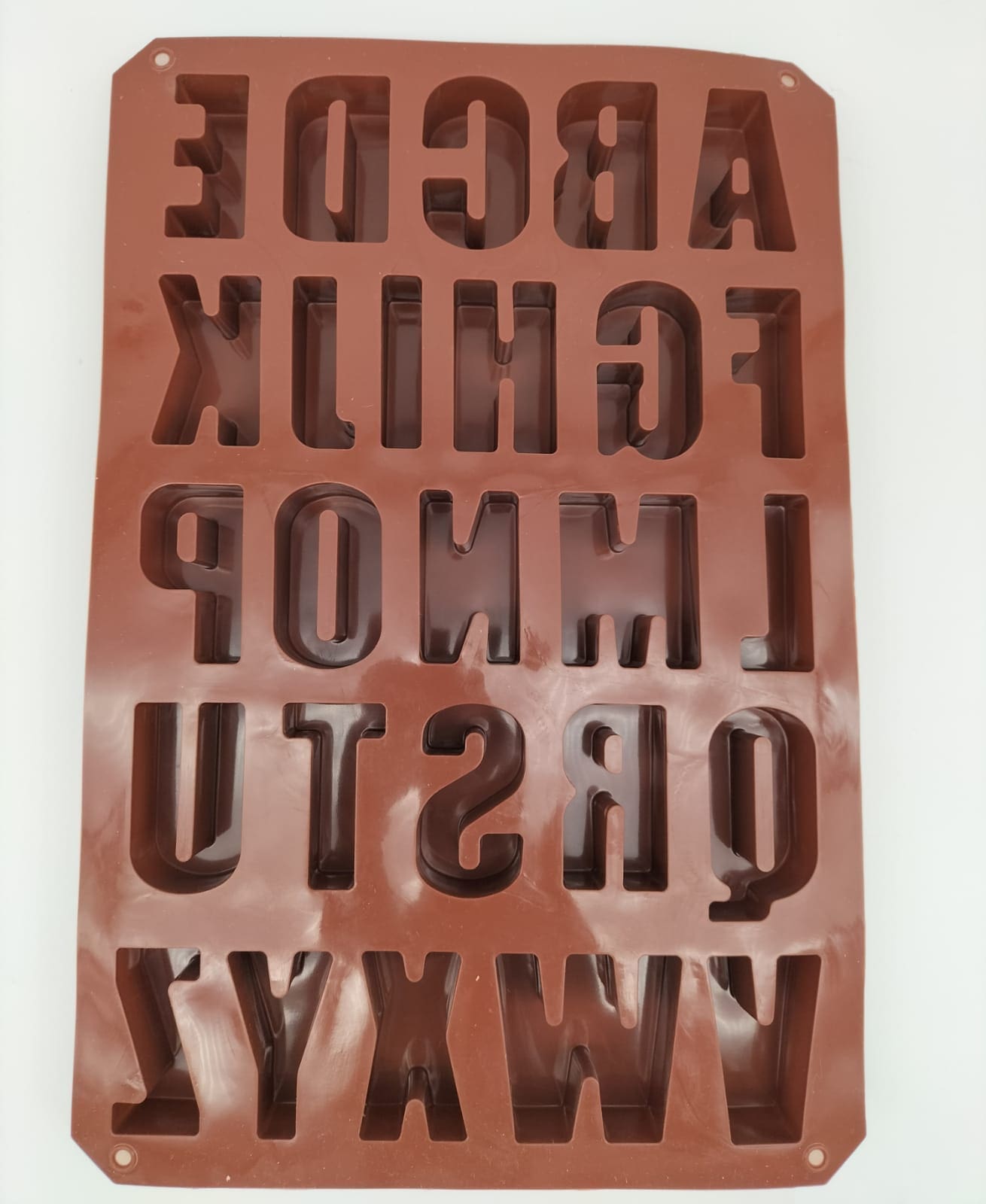 Silicone Moulds : Chunky Alpha Mould (CODE CHUNK_1)