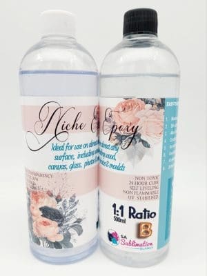 Epoxy1to1_3 Resin Supplies : Niche Epoxy 1:1 1l (500ml per part)