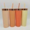 20220105_122852 Acrylic Tumblers : 16oz Matte Pastel Acrylic Rose Gold Lids Skinny Tumblers