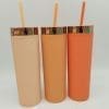 20220105_122858 Acrylic Tumblers : 16oz Matte Pastel Acrylic Rose Gold Lids Skinny Tumblers