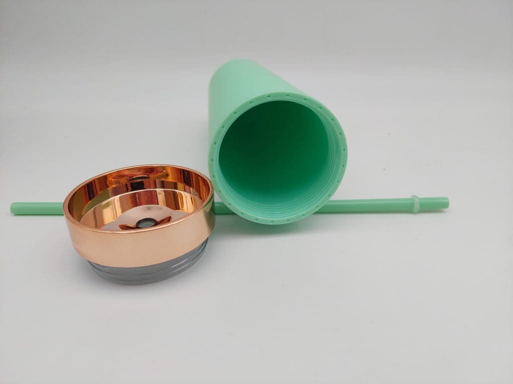 20220105_122957 Acrylic Tumblers : 16oz Matte Pastel Acrylic Rose Gold Lids Skinny Tumblers