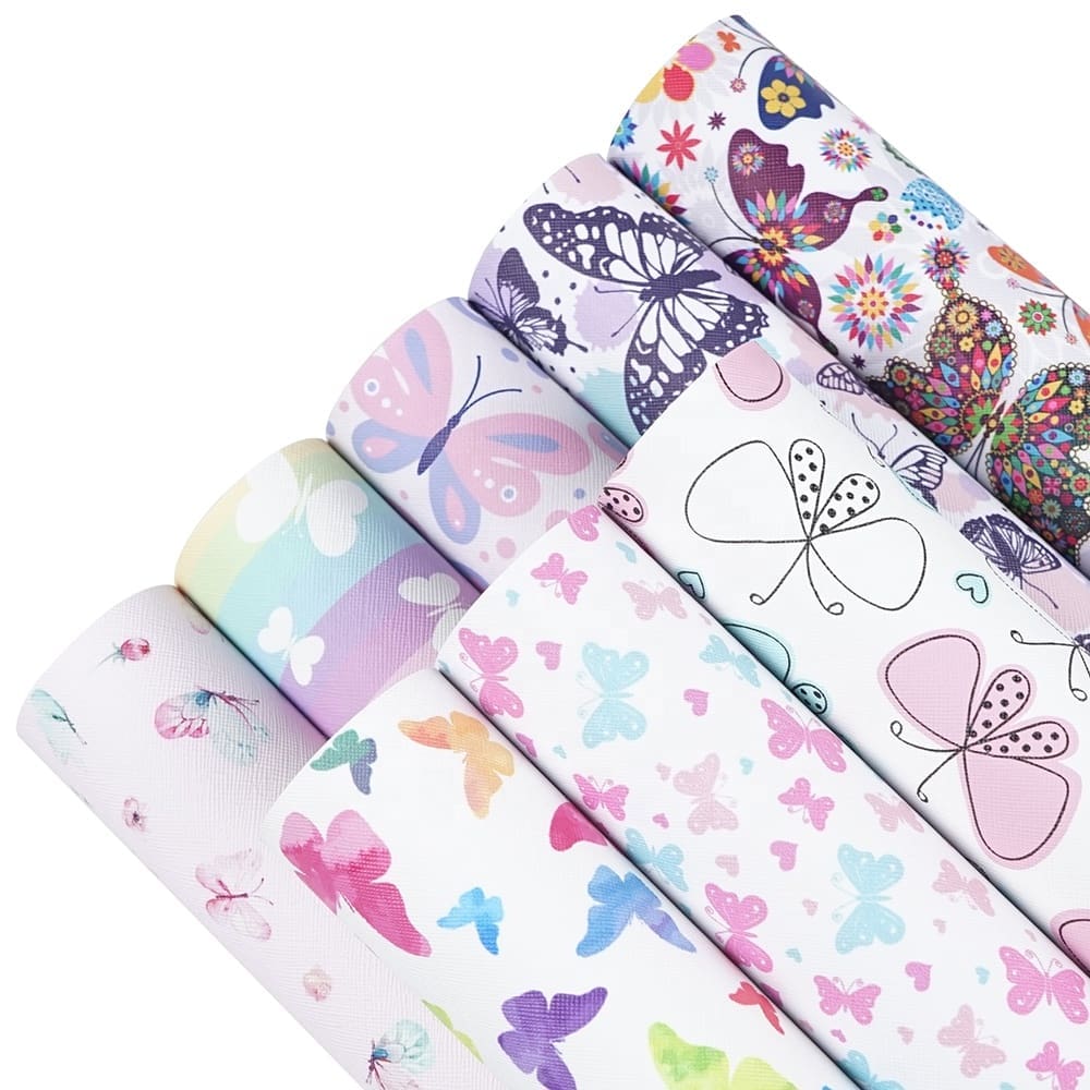 Faux Leather : 8 Piece Butterfly Frenzy (FL28)