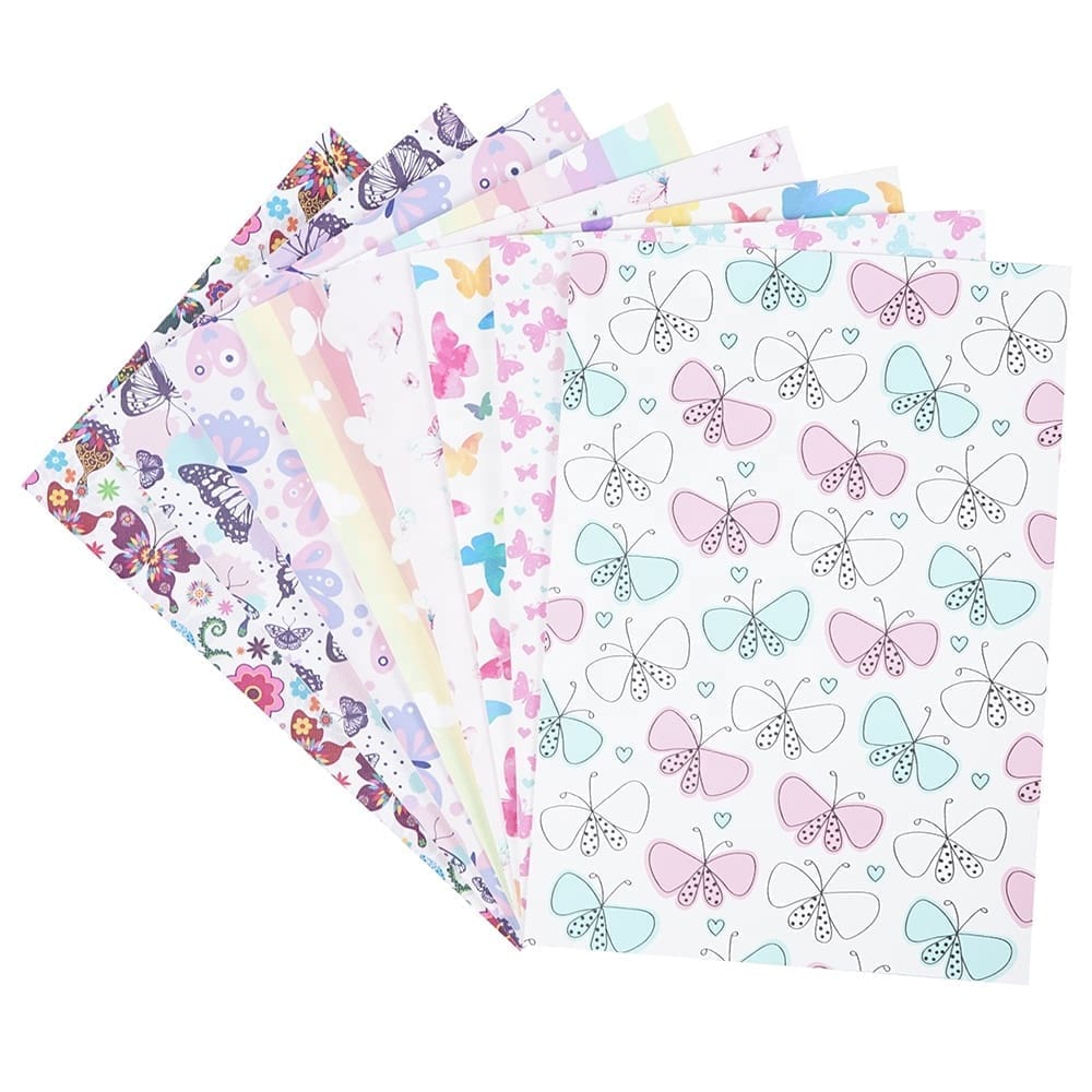 Faux Leather : 8 Piece Butterfly Frenzy (FL28)