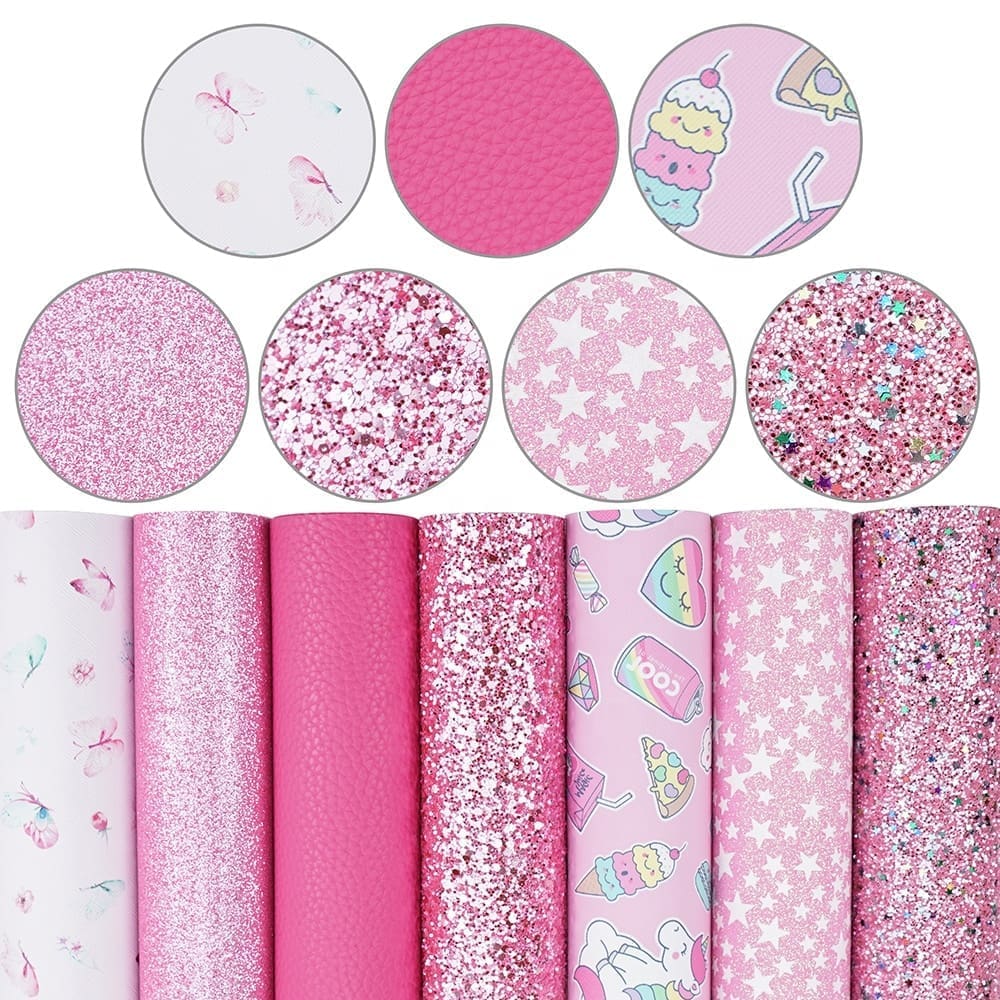 Faux Leather : 7 Piece Unicorn Pretty in Pink (FL20)