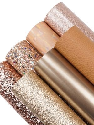 Faux Leather : 7 Piece Rose Gold Fantasy (FL19)