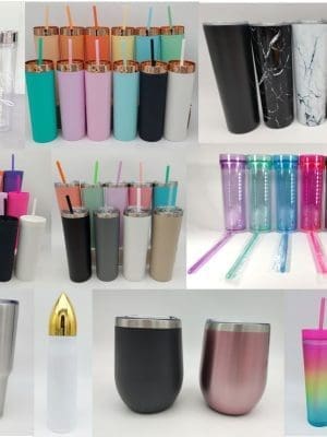 17oz Glitter Bottle Steel Tumblers