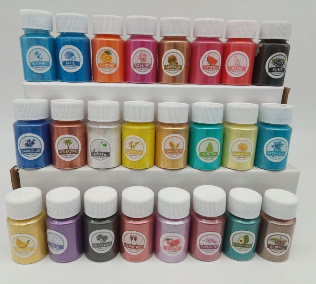 Resin Supplies : 24 Piece Mica Powder Set