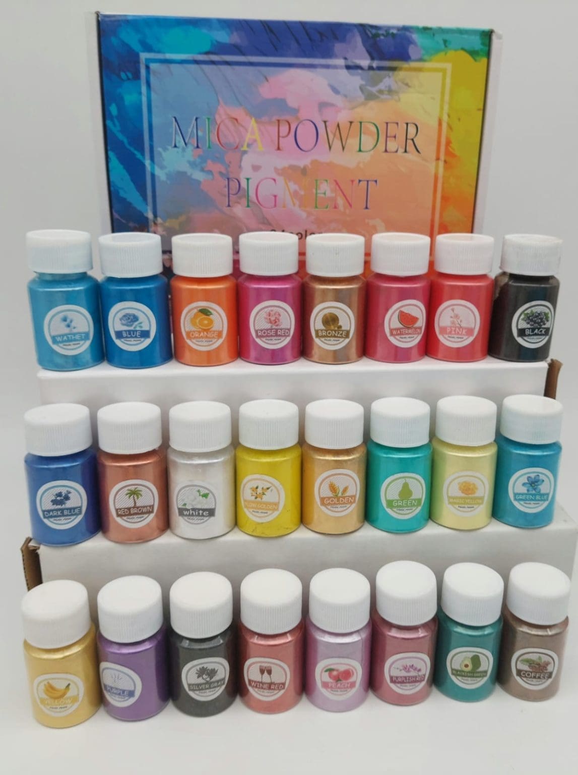 Resin Supplies : 24 Piece Mica Powder Set