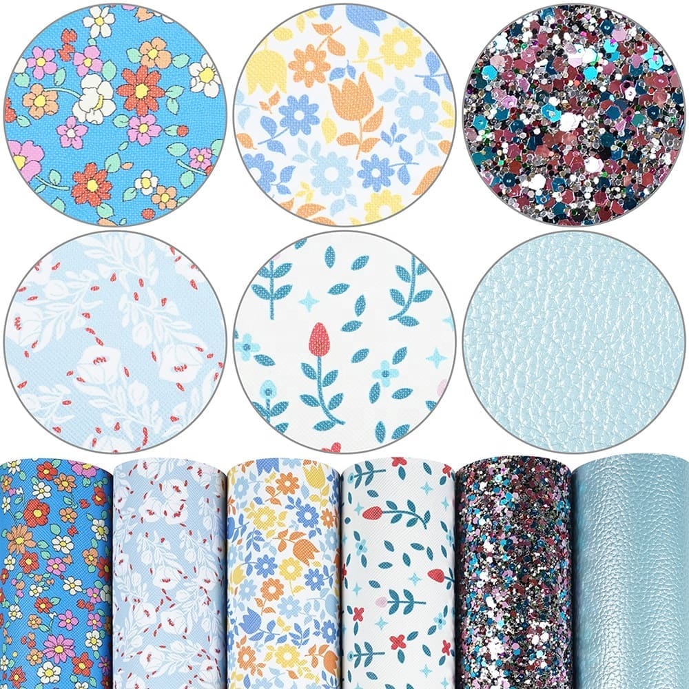 Faux Leather : 6 Piece Floral Magic Series (FL30)