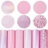 Faux Leather : 6 Piece Pink Mix Series (FL7)