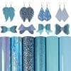 Faux Leather : 6 Piece Sky Blue Surprise Series (FL21)