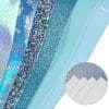 Faux Leather : 6 Piece Sky Blue Surprise Series (FL21)
