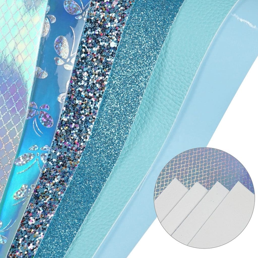 Faux Leather : 6 Piece Sky Blue Surprise Series (FL21)