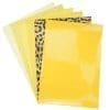 Faux Leather : 6 Piece Yellow Daisy Leopard  Series (FL14)