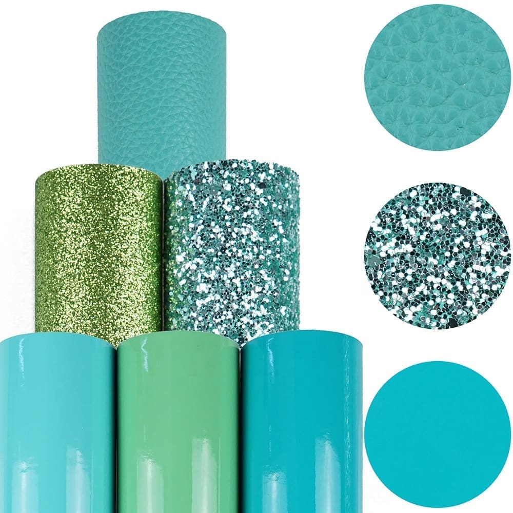 Faux Leather : 6 Piece Green Fantasy Series (FL8)