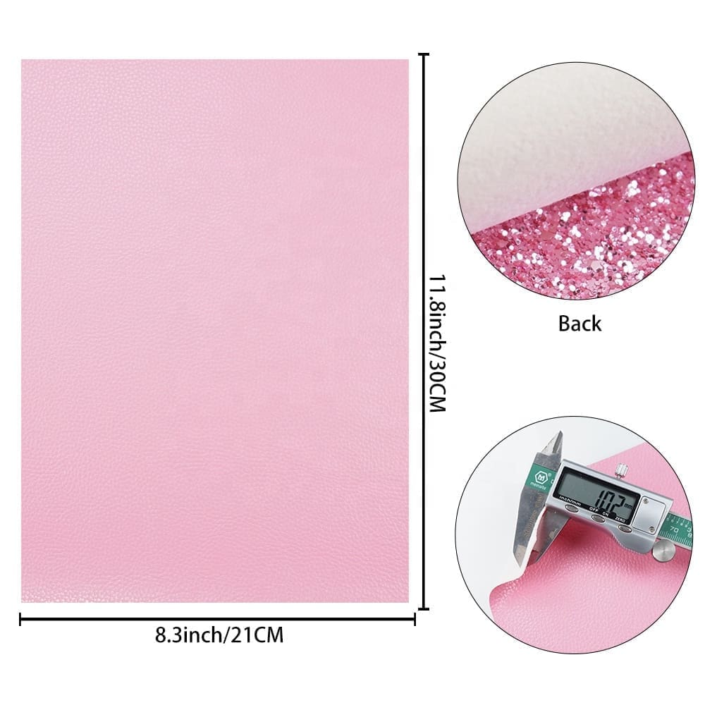 Faux Leather : 6 Piece Pink Mix Series (FL7)