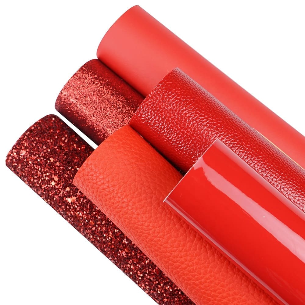 Faux Leather : 6 Piece Red Series (FL18)
