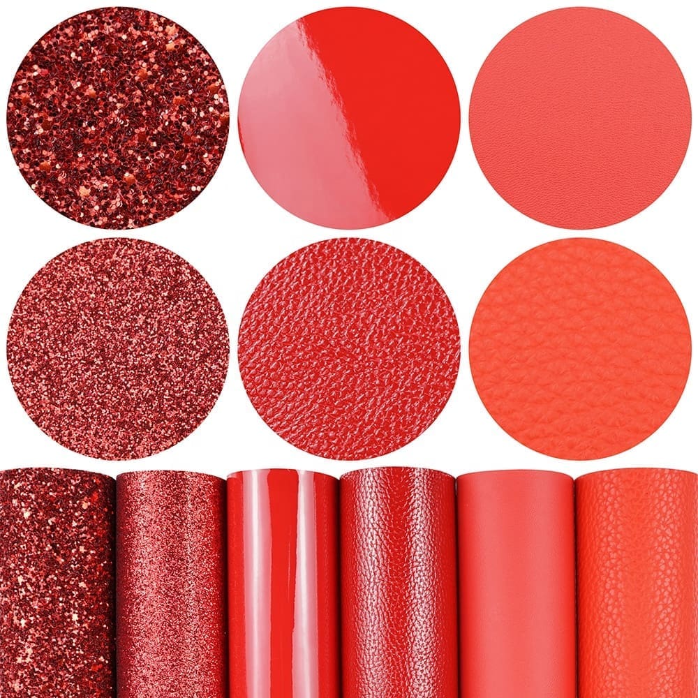 Faux Leather : 6 Piece Red Series (FL18)