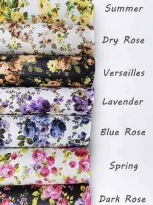 Faux Leather : 7 Piece Oh So Pretty Roses Series (FL27)