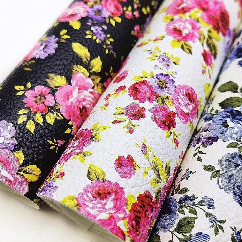 Faux Leather : 7 Piece Oh So Pretty Roses Series (FL27)